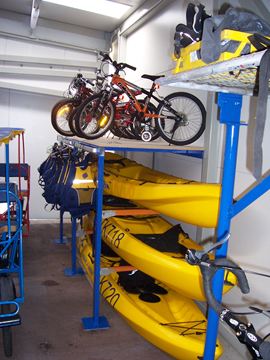Taking a kayak out and then returning for a bike ride is a great exercise routine.